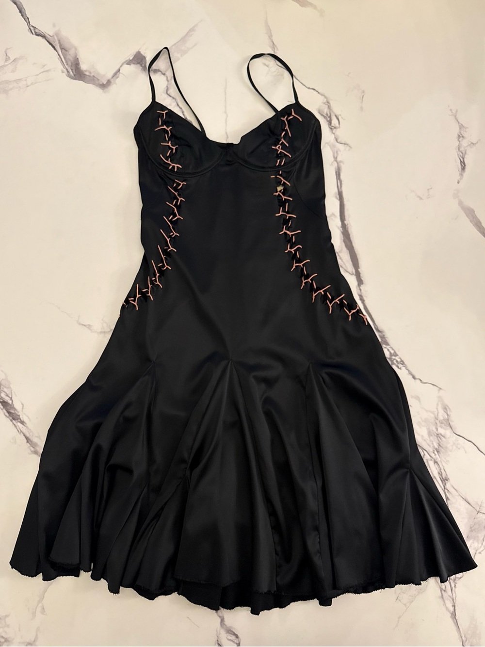 Just Cavalli Bustier Lace Up Dress